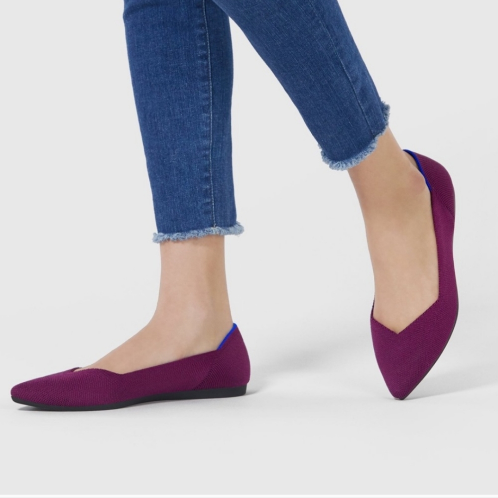 Rothy’s Orchid Point Toe Flats 10
